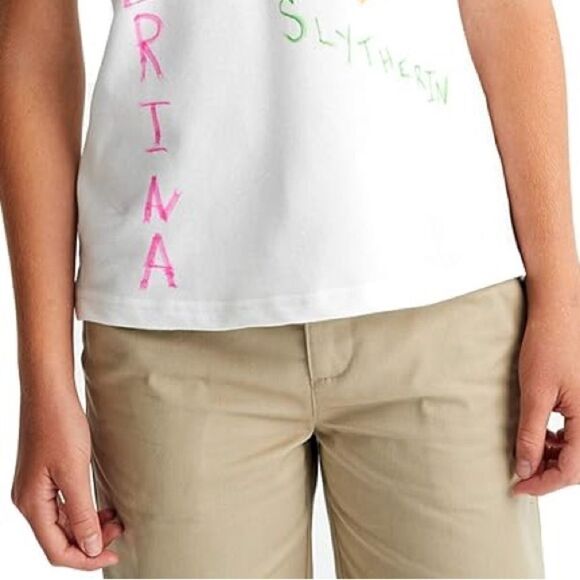 French Toast Girls Pull On Stretch Tie Front Short with Knit Waistband Size 10 - Picture 3 of 7